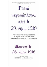 Pietní vzpomínková akce k 28. říjnu 1918