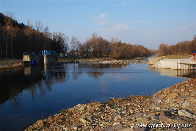 Hodoňovický splav na řece Ostravici